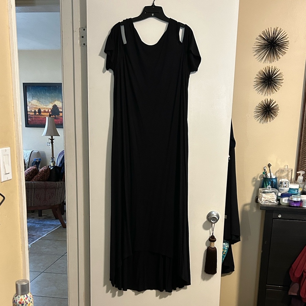 Lane Bryant called shoulder cage back maxi dress size 16